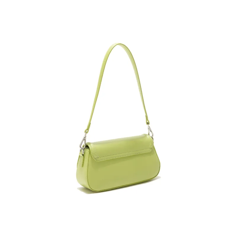 MOONDEMIMA Synthetic Leather Shoulder Bag Regular Women's Ecru/Black/Fruit Green/Light Sea Blue-4