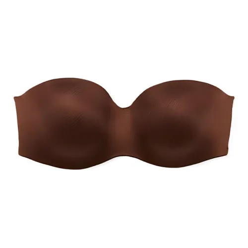 Victoria's Secret BODY By VICTORIA Collection 7440 Minimalist Lightly Lined Smooth Strapless Bra Women's Dark Brown
