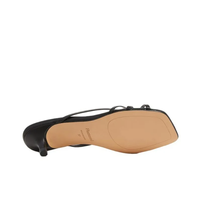 FLATTERED Slide Slippers 3.5cm Women's Black-5