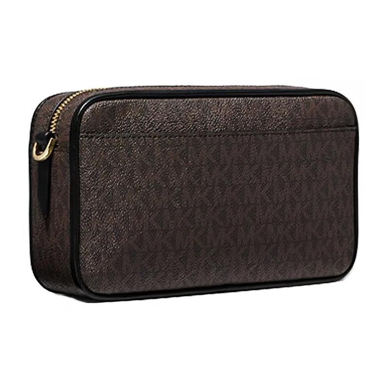 MICHAEL KORS MK Bradshaw Canvas Commuter Bag Camera Bag Crossbody Bag Medium Size Women's Acorn Brown-1