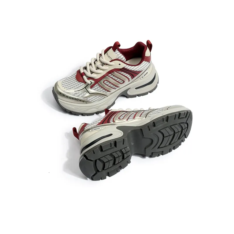 CENTRAL&KITTY Cushioning Lightweight Low-Top Chunky Sneakers Women's-4