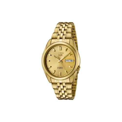 SEIKO Automatic Mechanical Movement Watch Unisex Gold Dial