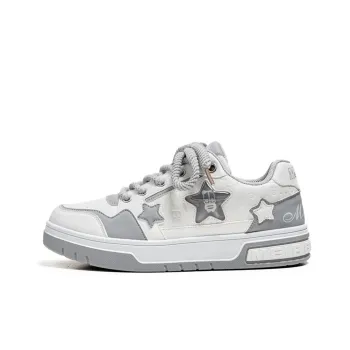 Meiretu Anti Slip Wear Resistant Low Top Skateboard Shoes Men's Gray