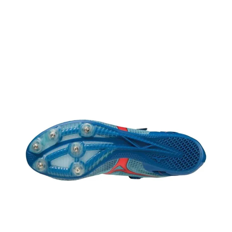 Mizuno Anti Slip Wear Resistant Low Top Rubber Long Distance Running Running Shoes Unisex Blue-4