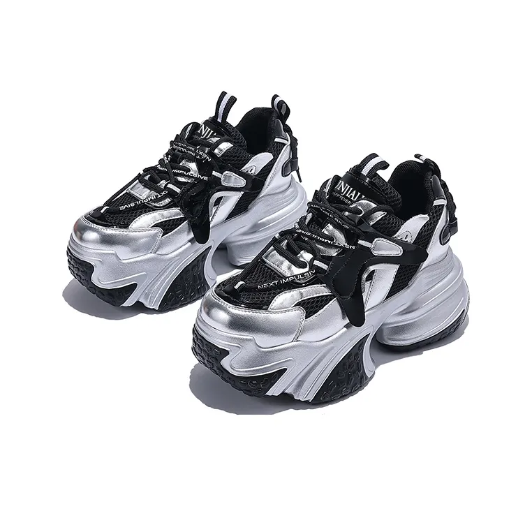 Junjali Wear-Resistant Lightweight Height Increasing Low-Top Chunky Sneakers Women's-1