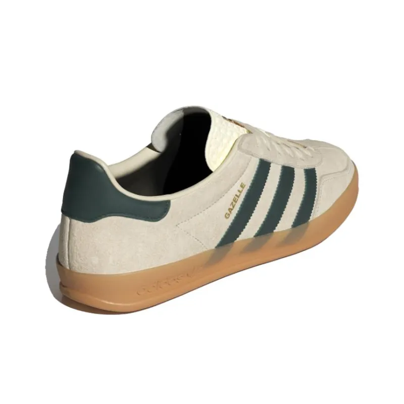 Adidas Originals Gazelle Indoor Cream White Collegiate Green Gum-2