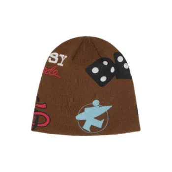 Stussy Acrylic Beanies Unisex Brown