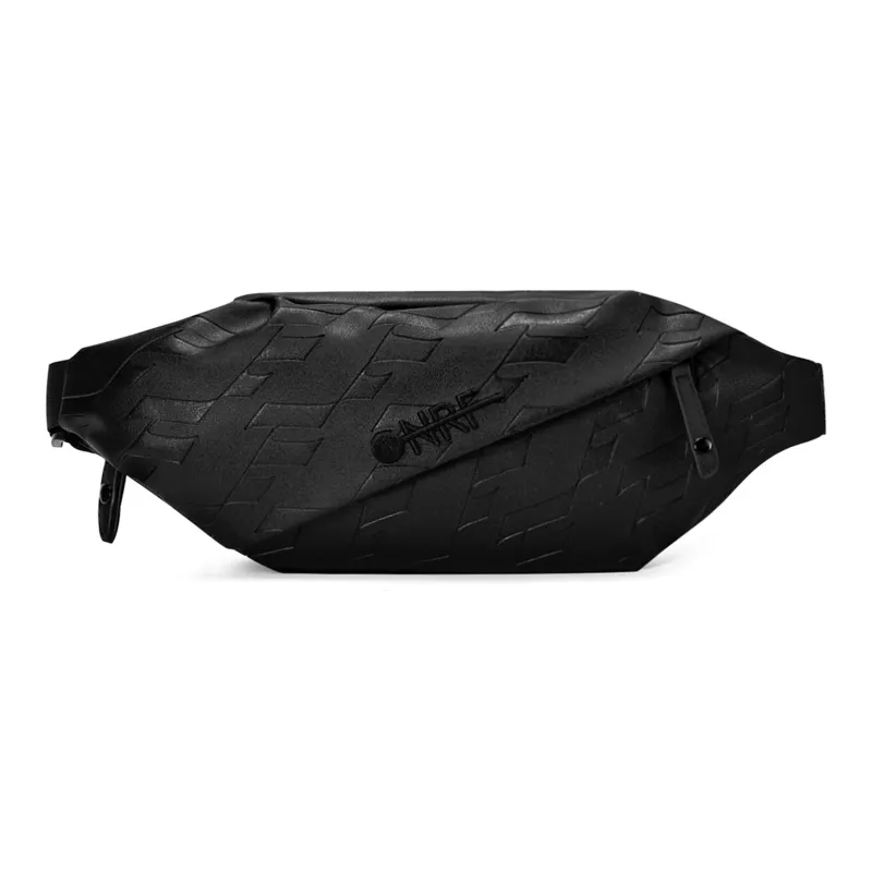 ONRF PVC Crossbody One Shoulder Sling Bag Regular Unisex Cool Black-1