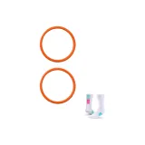 One Generation Thin Patella Band Vibrant Orange (2 Pcs Set) with Free Socks
