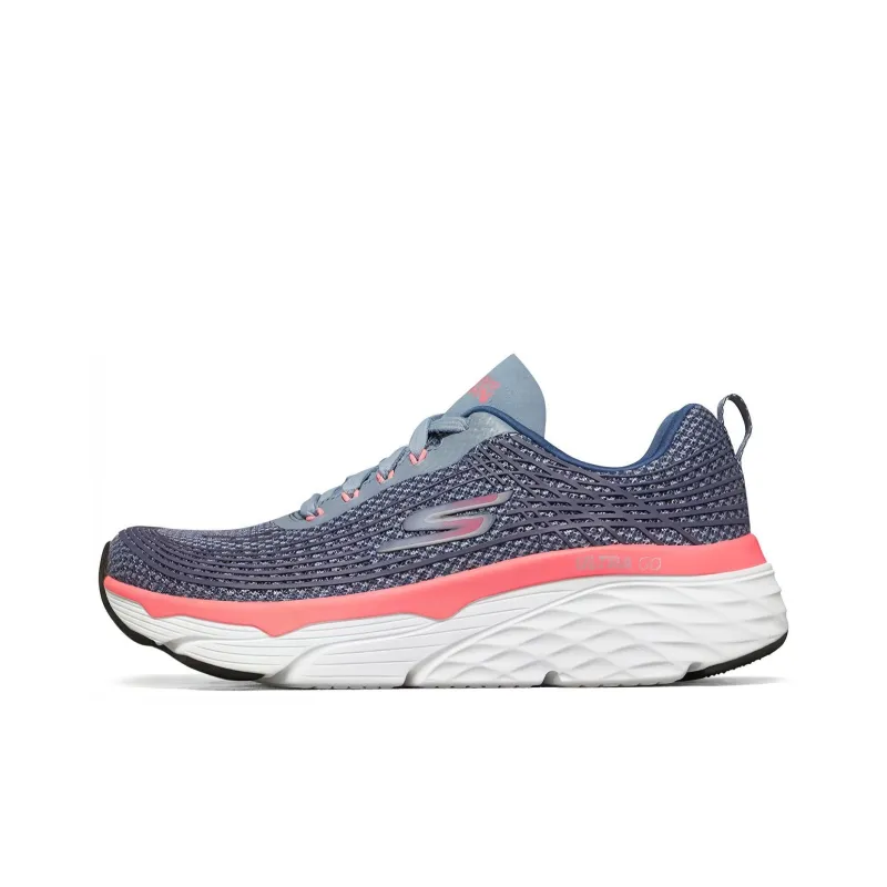 Skechers Max Cushioning Cushioning Wear-Resistant Low-Top Running Shoes Women's Navy-0