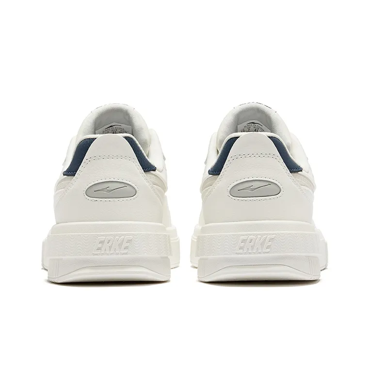 Erke Jinghong 1.0 Lite Anti-Slip Wear-Resistant Low-Top Skateboard Shoes Men's Microcrystal White White Mist Gray-3