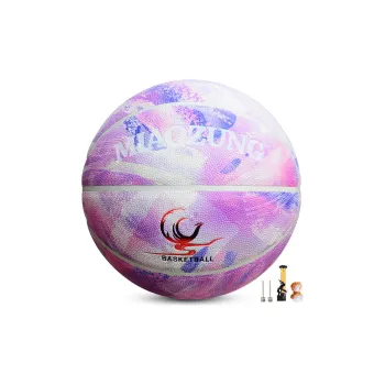 MIAOZUNG PU Basketball Pink Purple Size 7 Training
