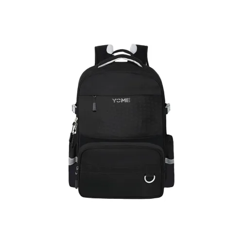 YOME Polyester Backpack Regular Men's Black/Navy Blue