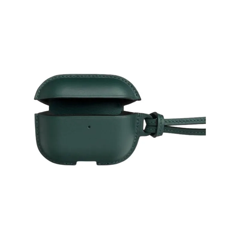 HERMES Swift Leather AirPods Pro Protective Case Earphone Case Unisex Green-0