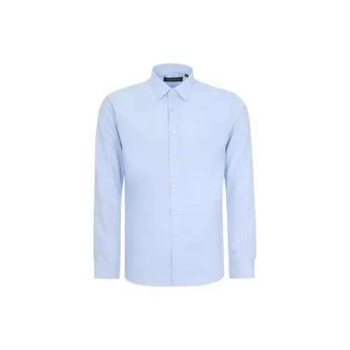 BRAUN BUFFEL Shirts Men Sky Blue