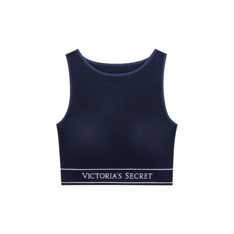 Victoria's Secret Tank Top Women's Marine Blue-0