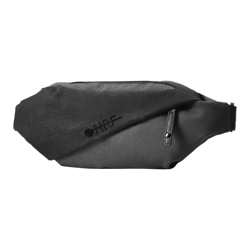 ONRF PVC Waist Bag Chest Bag Regular Unisex Black-2