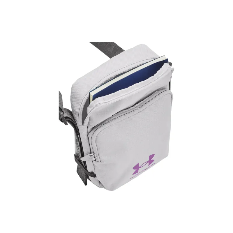 Under Armour Polyester Shoulder Bag, Crossbody Bag Regular Unisex Gray & Purple-2