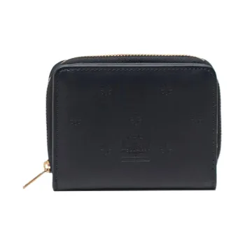 Herschel Pure Vegan Leather Card Holder Wallet Unisex Black Floral