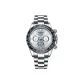 White Case Blue Dial Steel Band