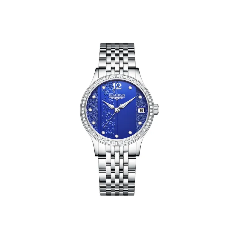 GUANQIN GJ16188 Mechanical Movement Stainless Steel Watchband Watch Women's Watch White Dial-2