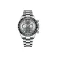 White Case Gray Dial Steel Band