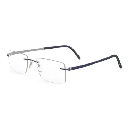 SILHOUETTE - Rectangular Eyeglass Frames Unisex Blue