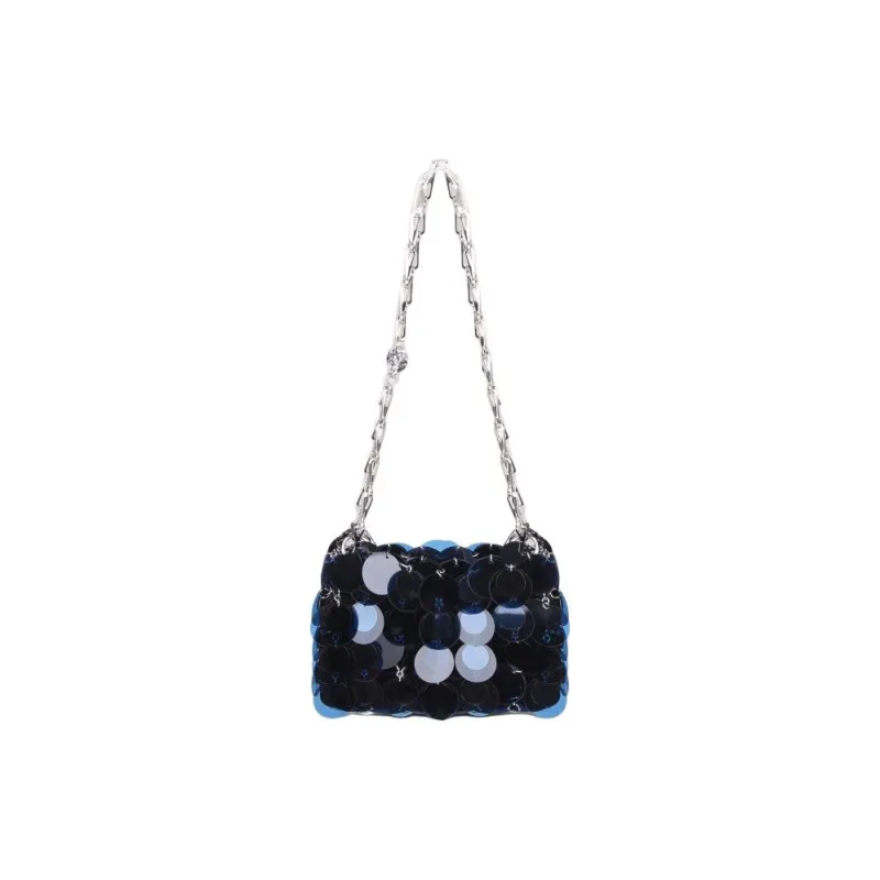 Paco Rabanne PVC One Shoulder Handbags Women's Blue-1