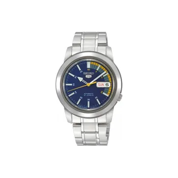 SEIKO Automatic Mechanical Movement Stainless Steel Strap Watch Men's Watches Blue Dial