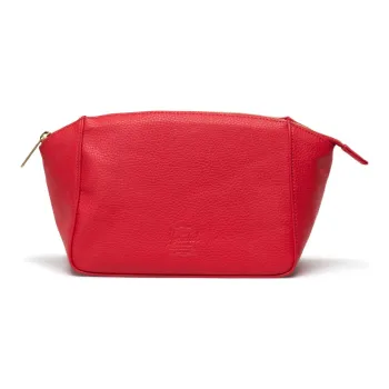 Herschel Pure Vegan Leather Makeup Bag Unisex Red