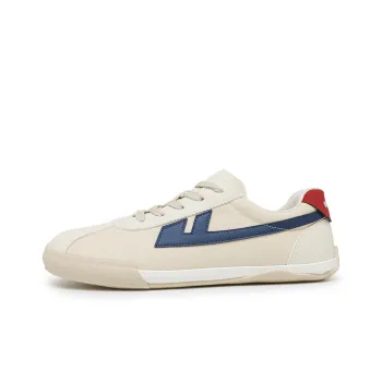 Warrior Slip Resistant, Abrasion Resistant, Breathable, Lightweight Low Top Canvas Shoes Unisex Beige Dark Blue Red