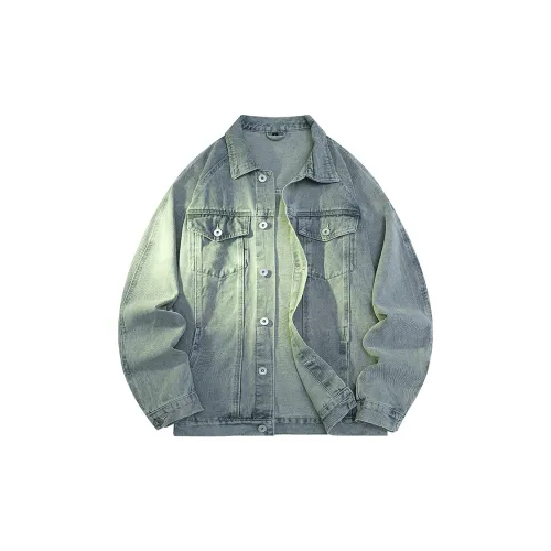 Mowlow Denim Jackets Unisex Washed Blue