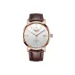 Rose Case White Dial Brown Leather