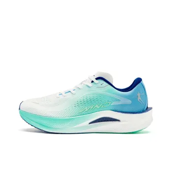 QIAODAN Strong Winds 2.0 Running Shoes Women's Low Top Smart Green Sea Salt Blue