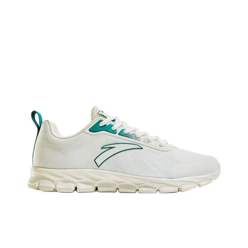 Anta Shock Absorbers With Slip Resistant Features Low Top Running Shoes Men's White Green-1