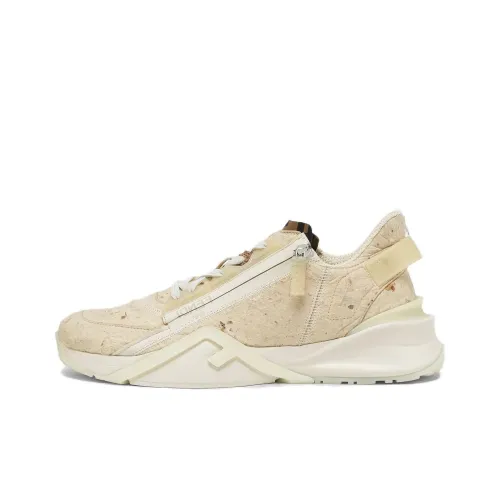 Kengo Kuma x FENDI Low-Top Casual Shoes Men's Ecru