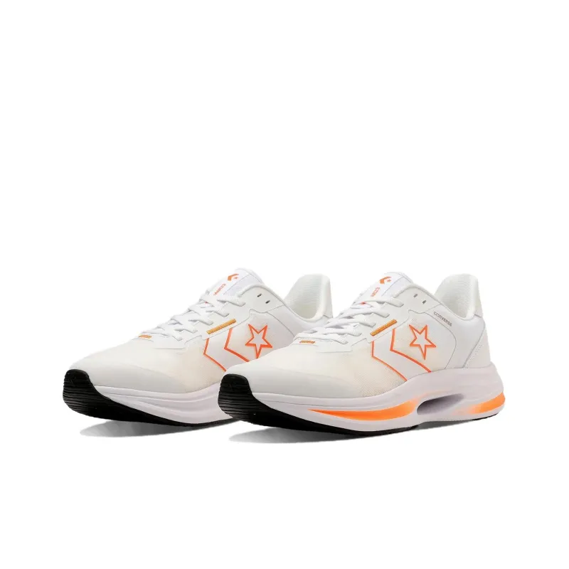 Converse Cavestar Cushioning, Wear Resistant Low Top Running Shoes Unisex White Orange Japan Version-2