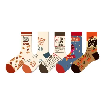 RUMEE FOR Mid-Calf Socks Unisex 5 Pack