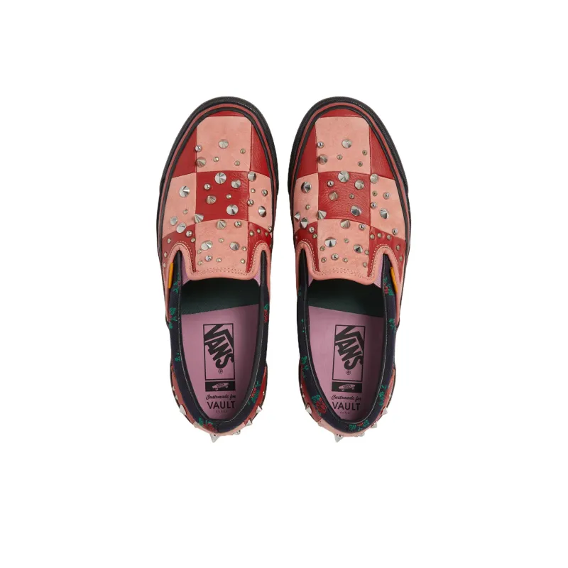 GUCCI Vans X GUCCI Og Classic Slip On Lx 'Red Pink Patchwork'-4