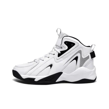TOMAY Anti Slip Wear Resistant Mid Top Basketball Shoes Men's