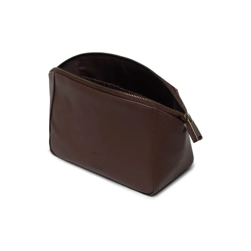 Herschel Polyurethane Toiletry Bag Unisex Chrysanthemum Coffee-3