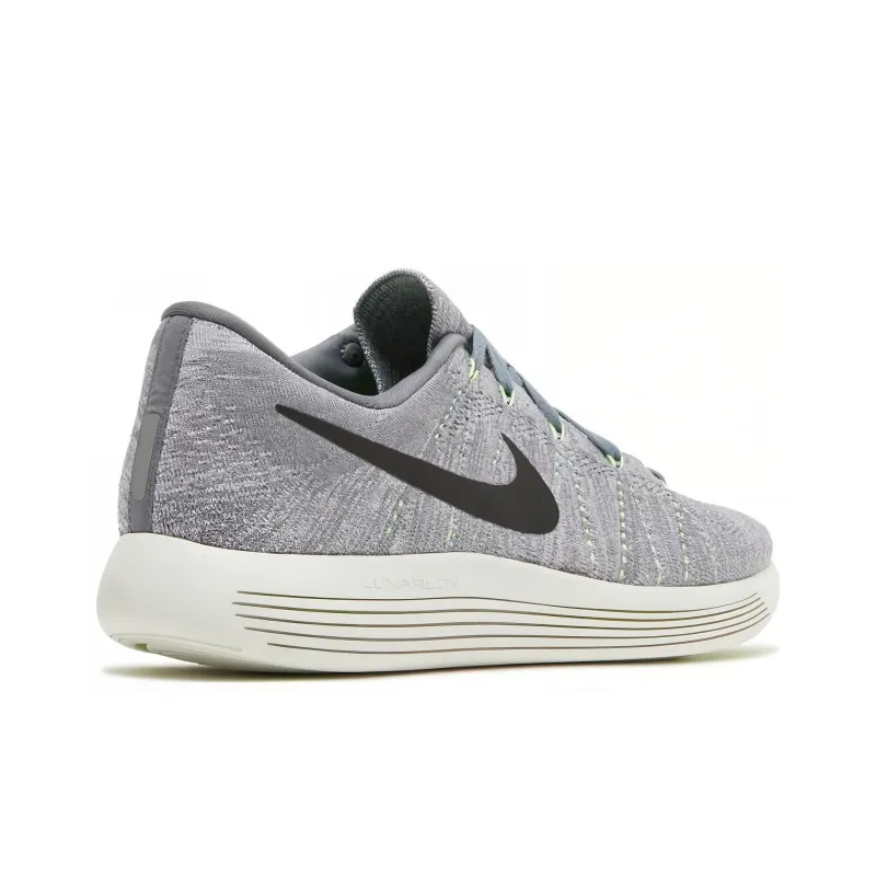 Nike LunarEpic Flyknit Cushioning Anti-Slip And Wear-Resistant Low-Top Running Shoes Men's Gray-3