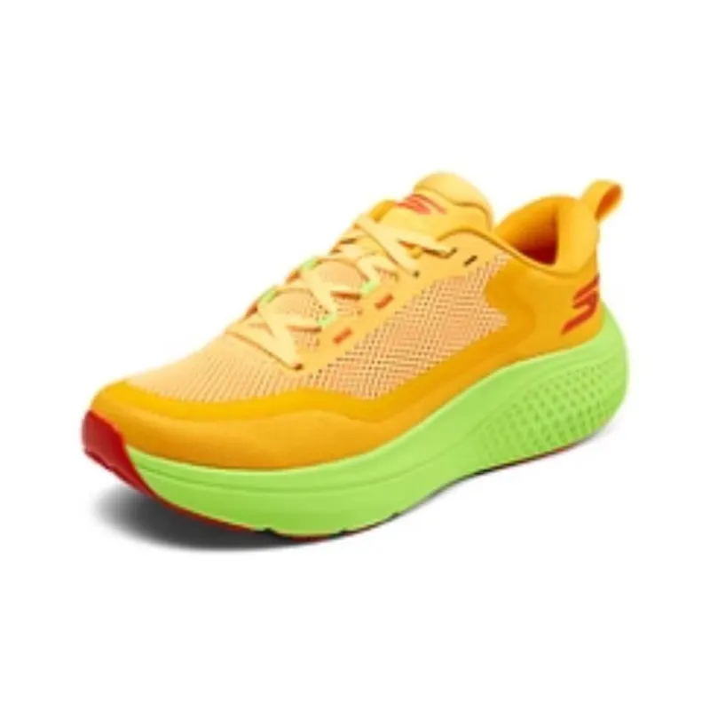 Skechers Cushioning Wear Resistant Low Top Running Shoes Men's Orange Green-2