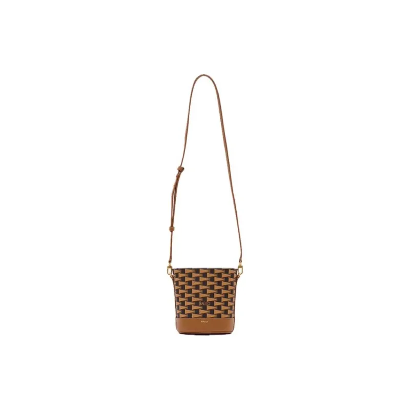 BALLY TPU Bucket Bags Crossbody Bag, Shoulder Bag Women's Multiple Browns-6