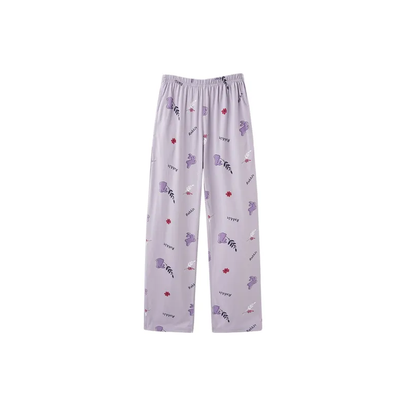 Ordifen Pajama Pants Women's Purple-0