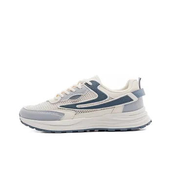 Warrior Warrior Anti Slip And Wear Resistant Breathable Low Top Running Shoes Unisex Beige Gray Blue