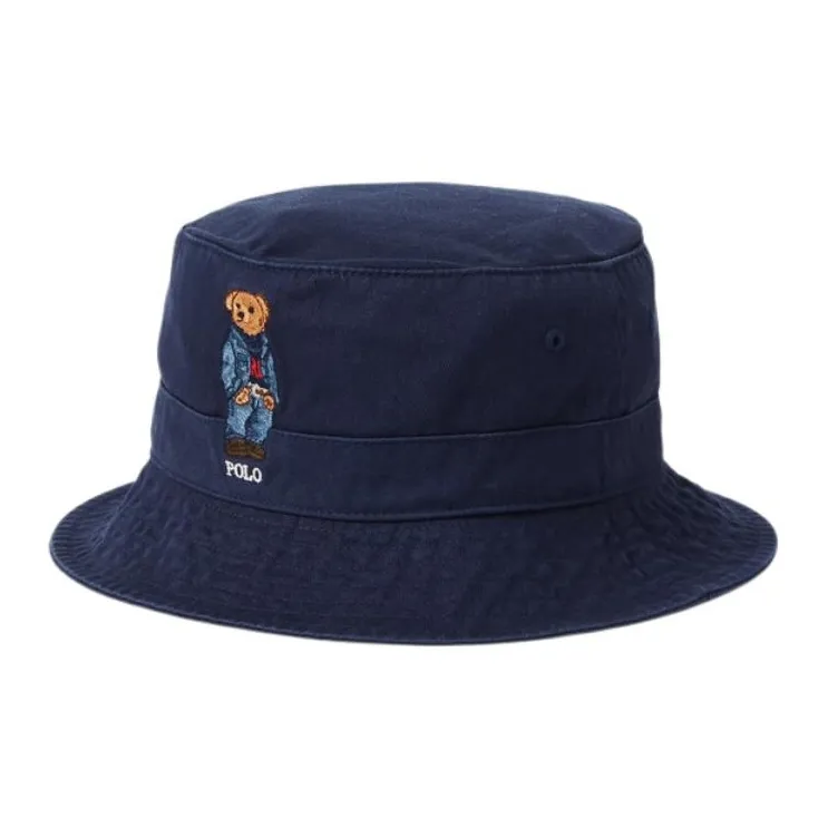 Polo Ralph Lauren Twill Bucket Hats Unisex Blue-0