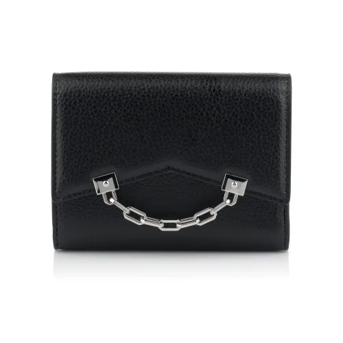 KARL LAGERFELD Cow Leather Wallet Women's Black