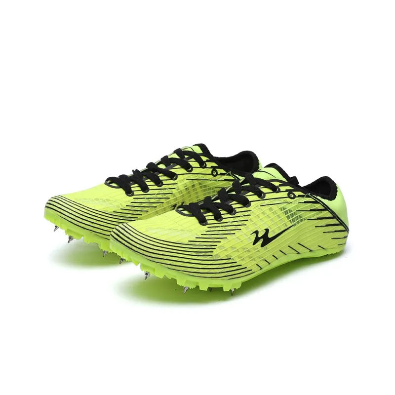 Binary Cushioning Anti Slip Wear Resistant Breathable Lightweight Rebound Low Top Running Shoes Unisex Neon Green-3
