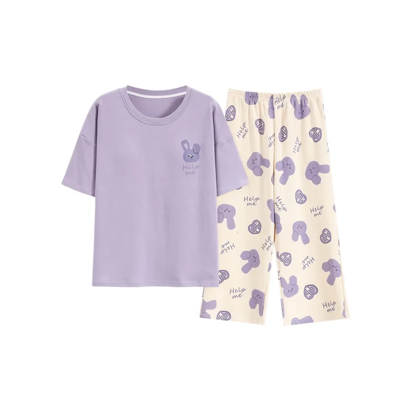 Mulong Family SS24 Pajama Set Women's Purple-0